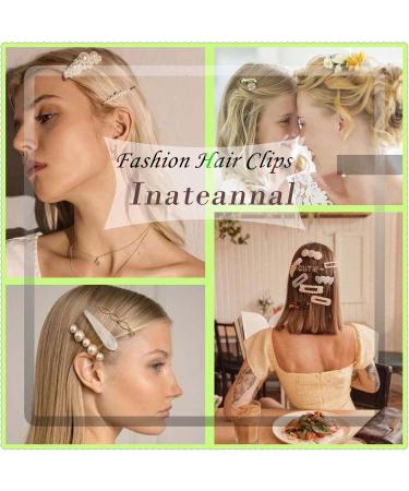 Inateannal Vintage Leaf Hair Clip Barrettes Gold Feather Hair Clips Metal Leaf Barrette Hair Clips French Hair Accessories for Women and Girls Headpiece - Buy Online on GoSupps.com