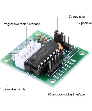 Longruner Geared Stepper Motor 28byj 48 with Uln2003 Driver Board for ArduinoIDE - 5X, 5V (with Wire) - Buy Online on GoSupps.com