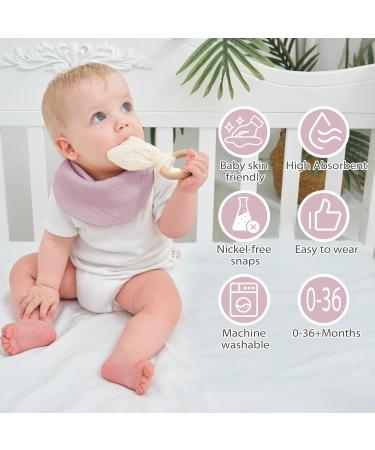 Baby Bandana Dribble L tzchen 4er-Pack Super Soft Musselin Absorbent & Adjustable for Infants (0-36 Months) Perfect for Drooling & Teething - Buy Online on GoSupps.com