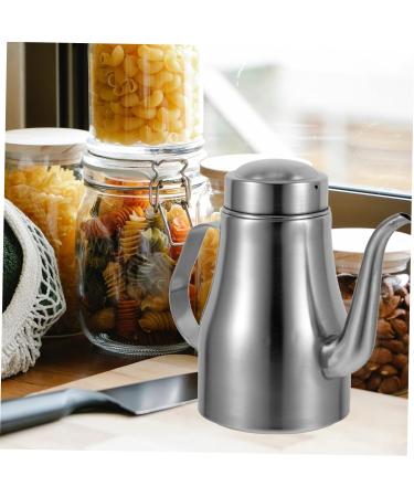 Zerodeko 2pcs Stainless Steel Oil Pot Household Oil Dispenser Oil Vinegar Dispenser Oil Bottle Leakproof Oil Dispenser Condiment Containers Oil Container Seasoning Oil Separator Olive Oil 15.5X9X6.5CMx2pcs Silverx2pcs - Buy Online on GoSupps.com