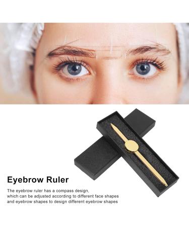 Adjustable Eyebrow Ruler with Compass Design Stainless Steel Simple and Convenient Measurement Symmetrical Eyebrow Shape with Effective Solutions - Buy Online on GoSupps.com