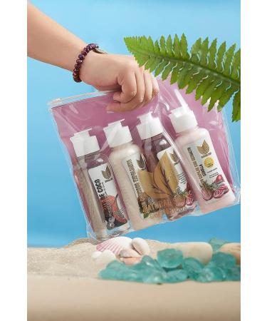 Natural Sant Body Care Essentials Set - Shampoo, Conditioner, Scrub, Coconut Oil - Travel Size Kit with All-Natural Ingredients - Buy Online on GoSupps.com