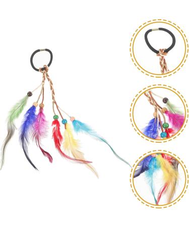 Didiseaon bridal hair accessories boho hair accessories Plume hair tie Beaded hair tie wedding hair accessories headpiece for women hair accessories for women bohemian Headband - Buy Online on GoSupps.com
