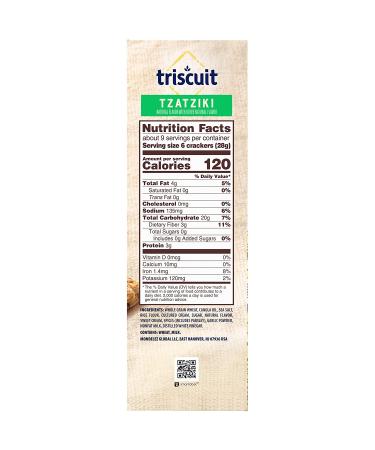 Triscuit Tzatziki Whole Grain Wheat Crackers 8.5 oz - Delicious Snack Option - Buy Online on GoSupps.com