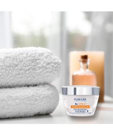 FLOSLEK Ultra Regenerating Night Face Cream | 50 ml | Moisturizes Smoothes & Firms | Suitable for People with Wrinkly Mature Skin | Dermatologically Tested | Manufactured in EU Regenerating Night Cream - Buy Online on GoSupps.com