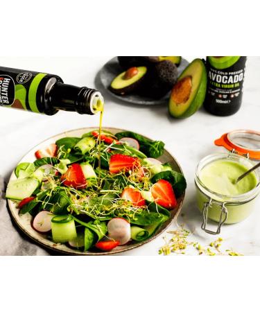 Buy 100% Natural Cold Pressed Avocado Oil - Extra Virgin 500ml | Gluten Sugar & Dairy-Free - Buy Online on GoSupps.com
