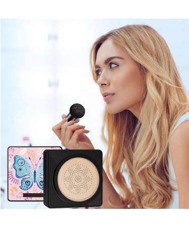 Richolyn CC Cream Foundation | Mushroomhead Air Cushion BB Cream - Moisturizing Long-Lasting Coverage for Blemishes | Shade 02 Ivory White - Buy Online on GoSupps.com