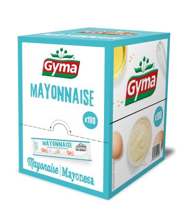 Gyma Mayonnaise Dispenser Box, White/Blue, 100 Units
