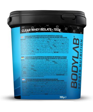 BODYLAB24 Clear Whey Isolate 720g - High-Quality Pink Grapefruit Protein Shake for Muscle Building | Up to 96% Whey Protein Powder - Buy Online on GoSupps.com