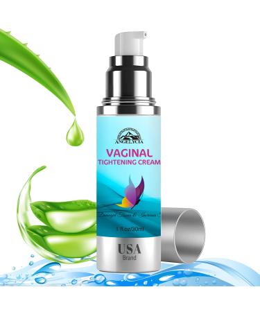 Vaginal Tightening Cream Coochie Tightener Yoni Moisturizer Improves Women's Vagina Health Fast-Acting Tightener Increases Sensitivity Easy to Apply 1 fl oz