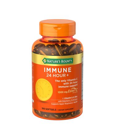 Nature's Bounty Immune 24 Hour Ester C - 100 Softgels