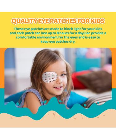 180pcs Kids Adhesive Eye Patches - Cute Disposable Eye Pads for Amblyopia & Lazy Eye | 3 Designs - Buy Online on GoSupps.com