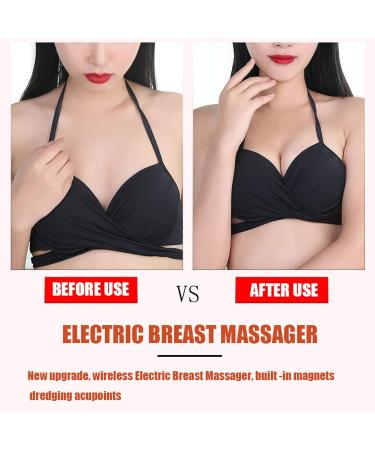 Electric Breast Massager for Woman Wireless Smart Electric Breast Massager Squeeze Water Washable with Remote Control with 500MA Battery for Breast Care White - Buy Online on GoSupps.com