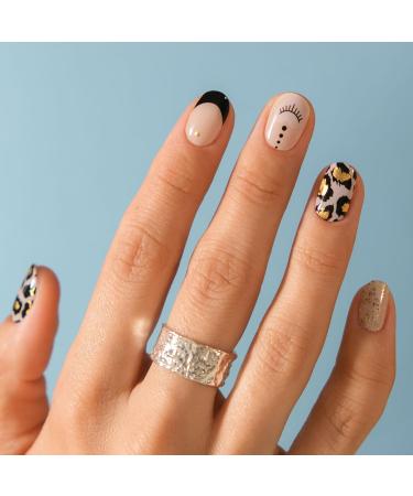 Moyou London Semi Cured Gel Nail Strips - 20 Pc. | Easy Apply & Remove | Salon-Quality Manicure | Buy 3, Get 1 Free UV Lamp - universenails18 - Buy Online on GoSupps.com