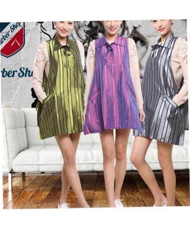 FOMIYES Smock Dress Suit Hair Styling Cape Hair Dying Cape Disposable Suit Barber Apron Barber Gowns Hairdressing Clothes Purple Formal Dress Working Clothes Accessories Pet Purple 78x70cm - Buy Online on GoSupps.com