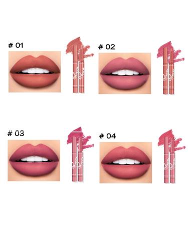 8 Colors Matte Lipstick Set - Long-lasting Moisturizing Lip Balm Makeup Kit for Women & Girls | International Shipping - Buy Online on GoSupps.com