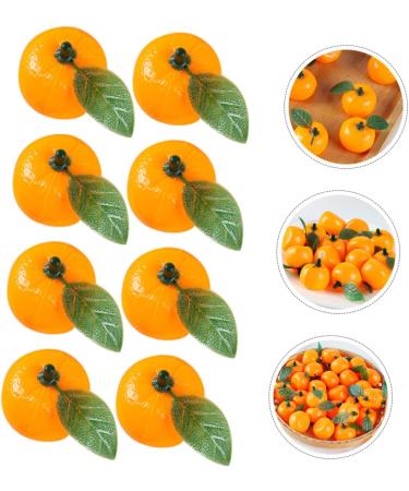 Alipis 50pcs orange cupboard desktop toys plastic teaching aids decorations Model Toy accessories mini Scene Photography Props decorate window False Orange Decor fake fruit - Buy Online on GoSupps.com