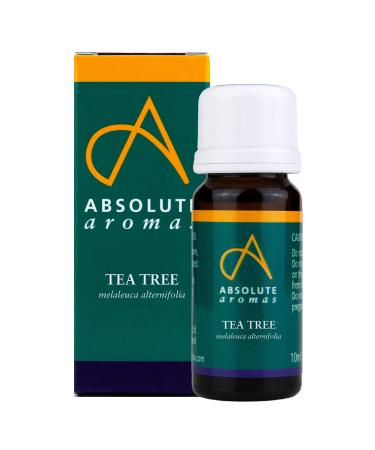 Absolute Aromas Tea Tree Essential Oil 10ml - Pure Natural Undiluted Cruelty Free and Vegan for Aromatherapy Diffusers and Face Hair Skin and Nail Care