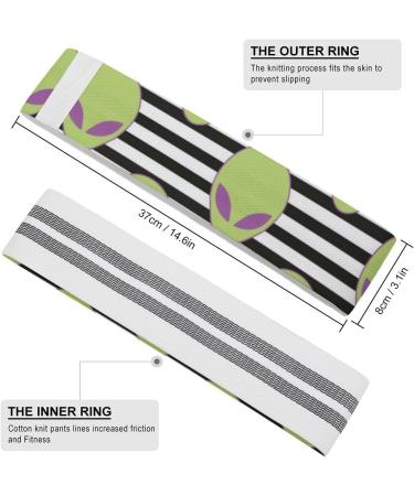 Alien Head & Eyes Resistance Bands - Non-Slip Yoga Straps for Booty & Legs | Ideal for Workouts & Physical Therapy - Buy Online on GoSupps.com