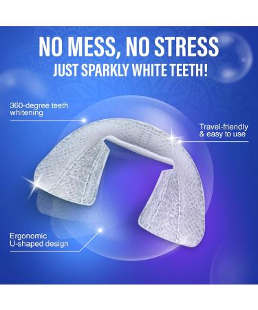 GuruNanda Ready-to-Use Prefilled Whitening Trays (7 Treatments) with 8% Hydrogen Peroxide to Remove Surface Stains Fast & Easy Teeth Whitening for Sensitive Smiles - Buy Online on GoSupps.com