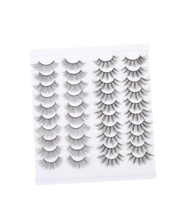 VINTORKY 20 Pairs artificial false eyelashes girl cosmetics Makeup lashes beauty kit eyelash tool grooming kit Girl Eyelashes Natural Realistic Fake Lashes Girl Makeup Eyelashes manual set
