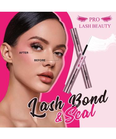 Cluster Lash Glue & Seal Combo - Super Strong Hold 72 Hours (5ml+5ml) - Clear Bond & Sealant for Lash Clusters - Buy Online on GoSupps.com