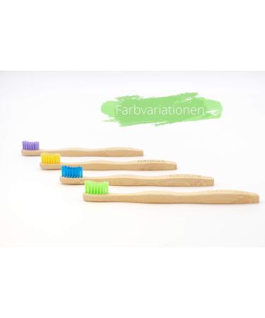 Bamboo Toothbrushes for Kids - Pack of 4 Sustainable & Vegan Soft Bristles - Buy Online on GoSupps.com