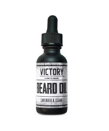 Victory Barber & Brand Beard Oil | End Beardruff with Moisturizing Conditioner for Men | Get Beard Envy | Lightly Scented with Cedar and Lavender | Made in the USA
