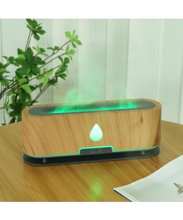 DAUZ Flame Aromatherapy Diffuser | Noiseless Essential Oil Diffuser with Colorful Lights for Home & Office (US Plug - Buy Online on GoSupps.com