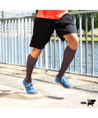5 Pairs 2XL Graduated Compression Socks 15-20 mmHg Knee High for Men & Women | Best All-Day Support - International Shipping Available - Buy Online on GoSupps.com