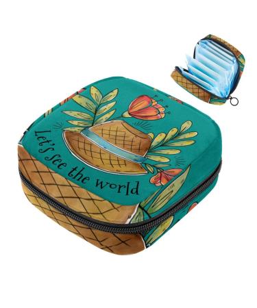 Portable women's binding-storage bags menstrual cup pocket female menstrual insert bag for teenage girls tampons for the first period quote green farmhouse