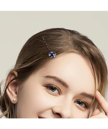 Merry Christmas Santa Claus Hair Clips - Navy Blue Snowflakes & Unicorns | Pack of 4 - International Shipping Available - Buy Online on GoSupps.com