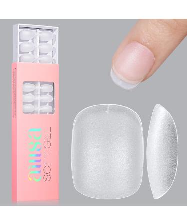 AILLSA Extra Short Oval Nail Tips - 240 PCS Upgraded Matte Soft Gel Full Cover Round Nail Tips No Filed Pre-shaped Clear Acrylic False Gelly Nail Tips for DIY Press On Nails 15 Sizes Ultra Short Oval 240PCS - Buy Online on GoSupps.com
