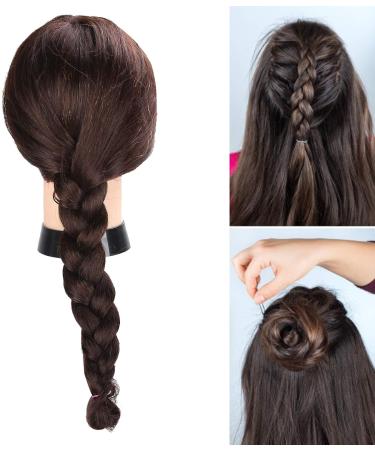 Buy Cersalt Lifelike Make-Up Show Window Doll - Dark Brown Hairdressing Training Head for Cutting Weaving and Dyeing - International Shipping Available - Buy Online on GoSupps.com