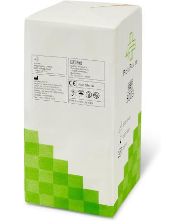 Posi Pulse 10cm x 10cm 200ct Non-Sterile Gauze Swabs - Soft 4-Ply Viscose/Polyester Blend for Wound Care - Latex Free, CE Certified - White - Buy Online on GoSupps.com