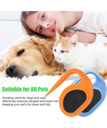2 PCS Pet Knotting Comb for Cat Dog Pet Knotting Comb Pet Grooming Tool Pet Knotting Blade Comb Medium Long Hair Pet Knotting Hair Removal Dematting Comb (B) - Buy Online on GoSupps.com
