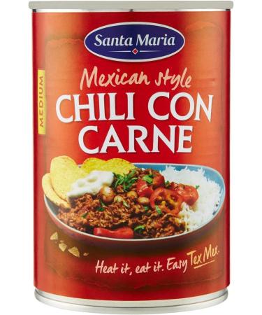 Italian Gourmet E.R. 6 x Santa Maria Chili con Carne a spicy dish typical of Tex-Mex cuisine slightly hot 410 g + Italian Gourmet Polpa 400 g