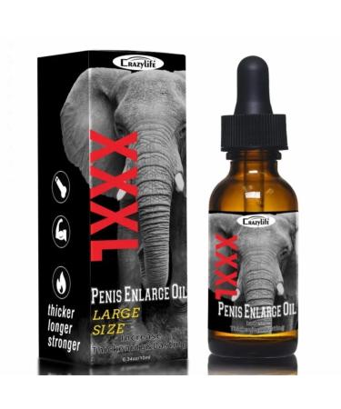 Extra Strength Men Enlarger Oil Natural Dick Growth Oil Crazy Life Oil Extension Growth Male Enlargement Oil Increase Size 10ml by Crazylife 0.34 Fl Oz (Pack of 1)