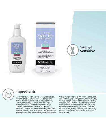 Neutrogena Healthy Skin Glycerin & Green Tea Firming Face Cream with SPF 15 - 2.5 fl. oz - Buy Online on GoSupps.com