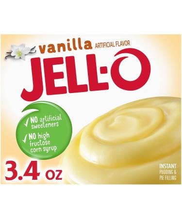 Jell-O Vanilla Instant Pudding & Pie Filling Mix (24 ct Pack, 3.4 oz Boxes)