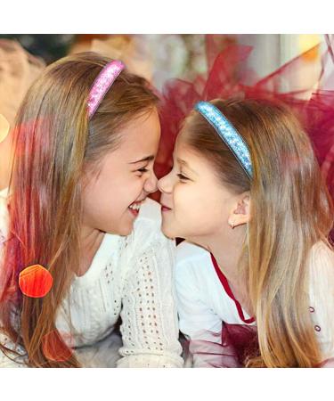 Vodolo Glitter Headband for Girls - 6 PCS Sparkly Kids Headbands for Ages 4-12 - Cute Little Girl Hair Accessories (Stars&Butterfly) - Buy Online on GoSupps.com