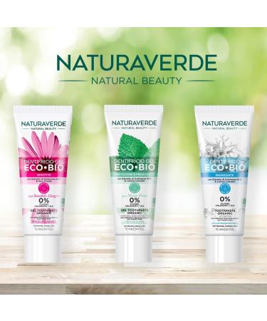 Naturaverde | BIO - ECO BIO Toothpaste Protection & Freshness with Echinacea Extract and Islandici Lichens 0% Fluoride 6 x 75 ml - Buy Online on GoSupps.com