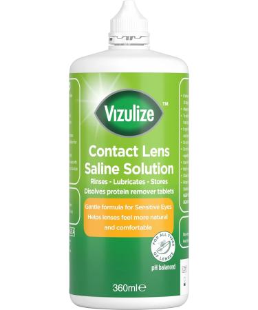 Vizulize Saline Solution 360ml - Gentle Eye Irrigation for Allergy Relief - Buy Online on GoSupps.com