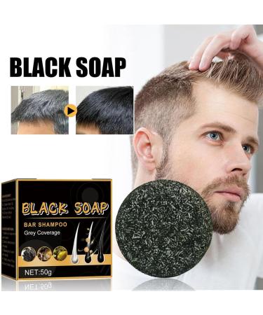 Hair Darkening Shampoo Bar Hair Shampoo Soap Black Moisturizing gray hair coverage nourishing hair shampoo soap with cleansing effect Skuda - Buy Online on GoSupps.com
