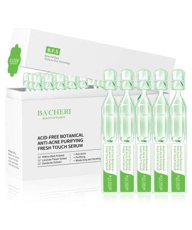 Gentle Botanical Acne Treatment for Face Acid-Free Spot Facial Serum with Niacinamide & Witch Hazel Soothes Redness & Controls Breakouts for Sensitive Oily & Acne-Prone Skin 1.2 ml 30 Ampoules