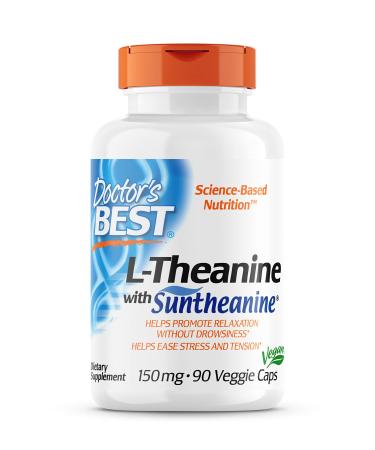 Doctor's Best Suntheanine L-Theanine 150 mg 90 Veggie Caps