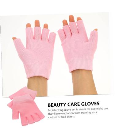  HAPINARY 2 Pairs Hand Cracked Gel Fingerless Cracked Moisturizing Spa Beauty Care Night Lotion Miss Pink Knit - Buy Online on GoSupps.com