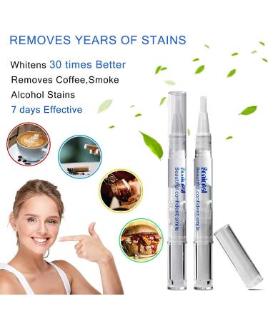 Teeth Whitening Pen 2 Pack - 3% Hydrogen Peroxide Gel, 20+ Uses, Effective & Painless, No Sensitivity, Travel-Friendly, Easy to Use for Beautiful White Smile - Buy Online on GoSupps.com