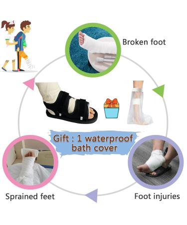 Post Op Shoe for Broken Foot | Adjustable Recovery Cast Boots | Medical Open-Toe Plaster Shoes for Men & Women XL - Buy Online on GoSupps.com