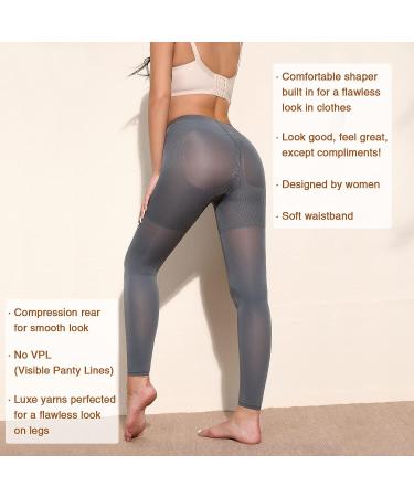 MEDXFASH Footless 8-15mmhg Medical Compression Pantyhose Tights Support Stocking - Grey (M/L) - Buy Online on GoSupps.com
